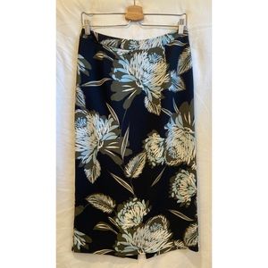 Who What Wear Floral Midi Pencil Skirt size 10